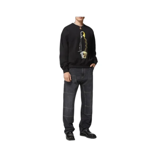 Safety-Pin Print Sweatshirt