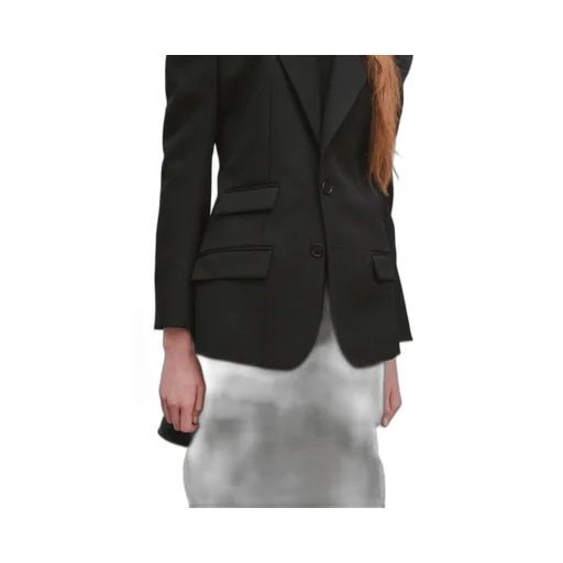 Single-Breasted Wool Suit Jacket