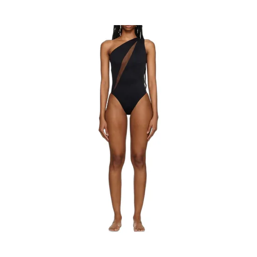 Versace One-Shoulder Cut-Out Swimsuit