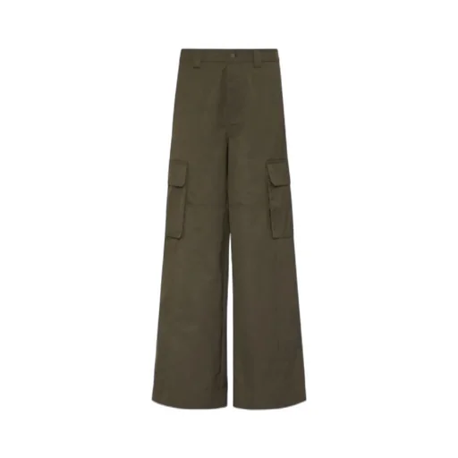 Valentino Button Detailed Straight Leg Pants