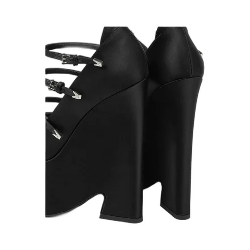 Versace Tempest Strappy Platform Pointed Toe Pumps