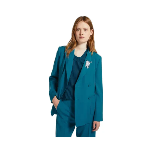 Weekend Max Mara Double-Breasted Long-Sleeved Blazer