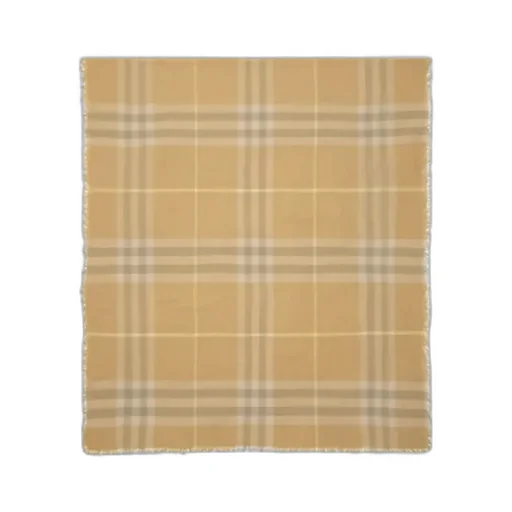 Burberry Vintage Check Fringed-Edge Scarf