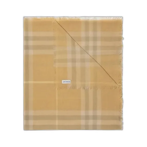 Burberry Vintage Check Fringed-Edge Scarf