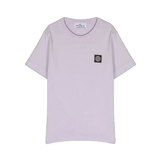 Stone Island Junior Logo Embroidered Crewneck T-Shirt