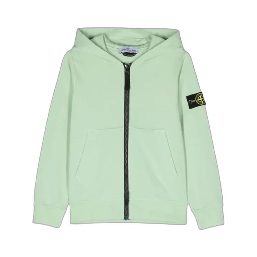 Compass-Patch Zip-Up Hoodie