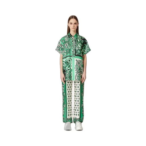 Redvalentino Bandana Printed Short-Sleeved Shirt