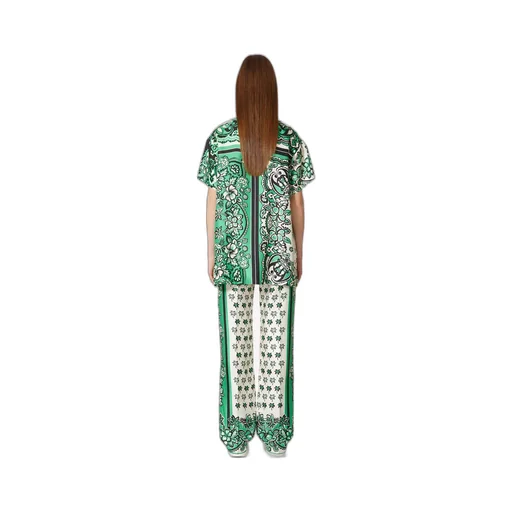 Redvalentino Bandana Printed Short-Sleeved Shirt