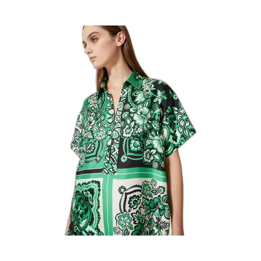 Redvalentino Bandana Printed Short-Sleeved Shirt