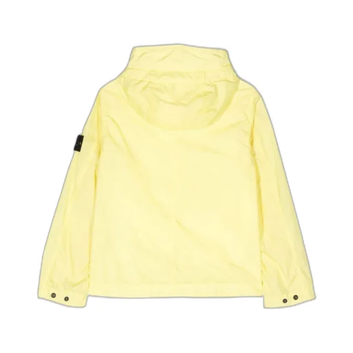 Stone Island Junior Logo Patch Hooded Zipped Jacket
