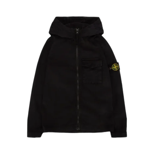 Logo-Patch Hooded Jacket