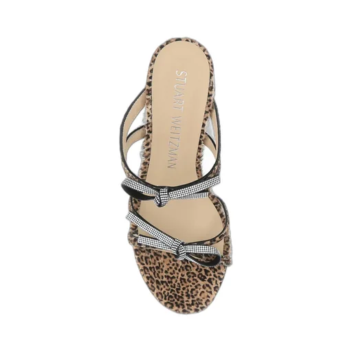 Stuart Weitzman Bow Detailed Slip-On Mules