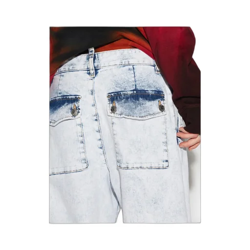 Dsquared2 High Waisted Straight Leg Jeans