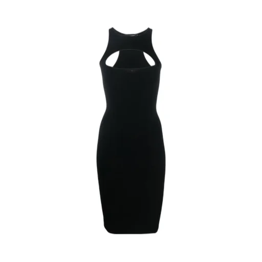 Dsquared2 Cut-Out Detailed Knitted Sleeveless Dress
