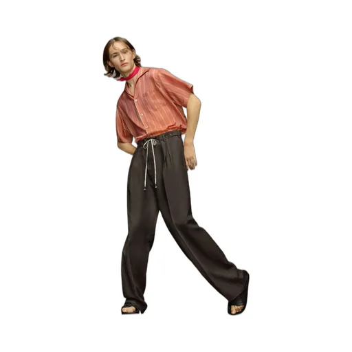 Maison Margiela Drawstring Wide-Leg Trousers