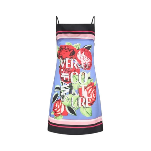 Graphic-Print Sleeveless Mini Dress