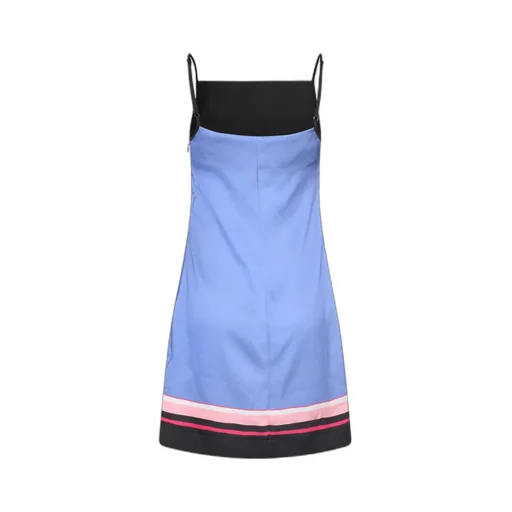 Graphic-Print Sleeveless Mini Dress