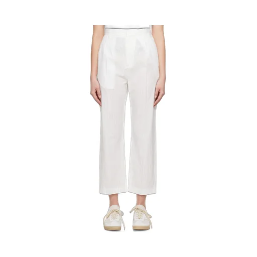 Pinstripe Cropped Trousers