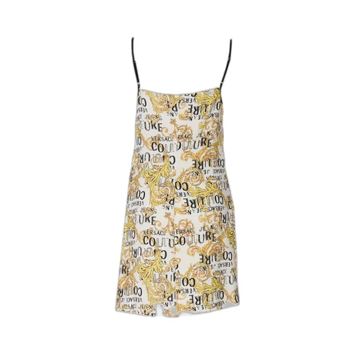Versace Jeans Couture Logo Printed Sleeveless Mini Dress