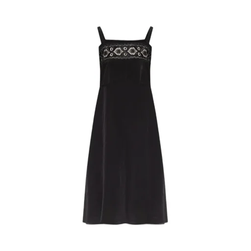 Maison Margiela Lace Panelled Midi Dress