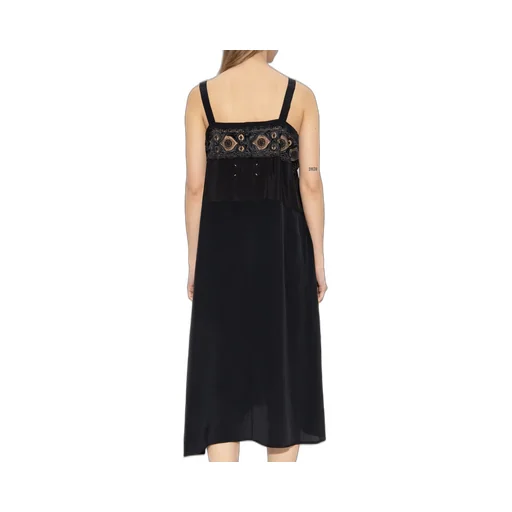 Maison Margiela Lace Panelled Midi Dress