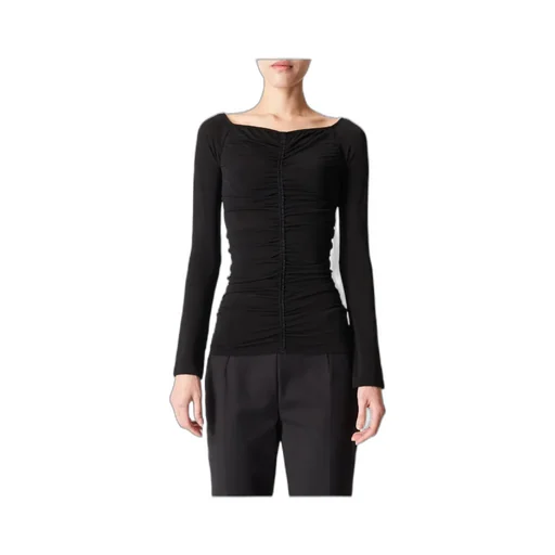 Givenchy Ruched Long-Sleeved Top