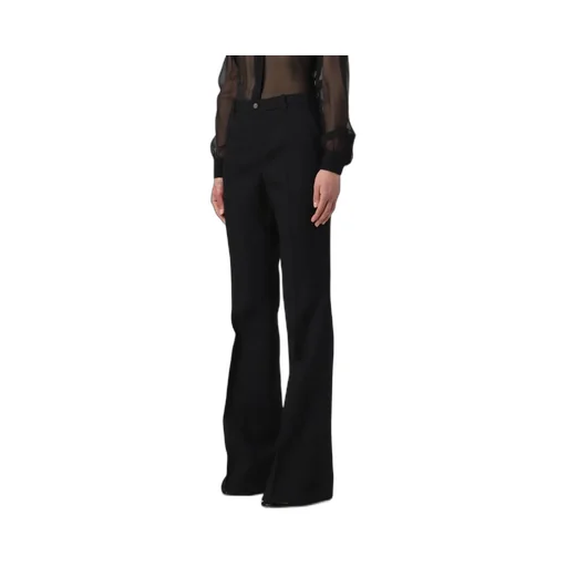 High-Waist Flared Trousers