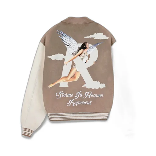 Storms In Heaven-Print Bomber Jacket