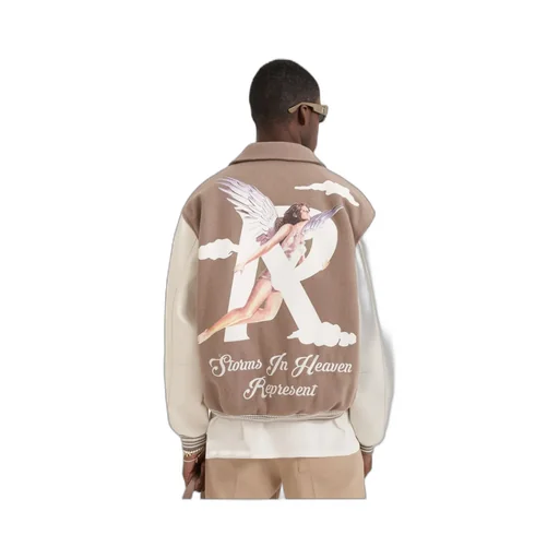 Storms In Heaven-Print Bomber Jacket