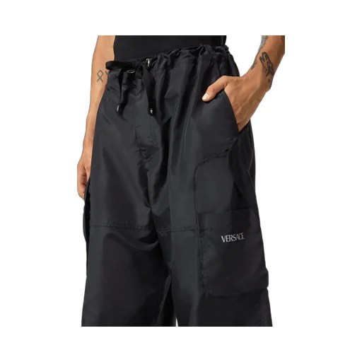 Versace Logo Printed Drawstring Cargo Pant
