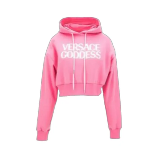 Versace Goddess Printed Drawstring Hoodie