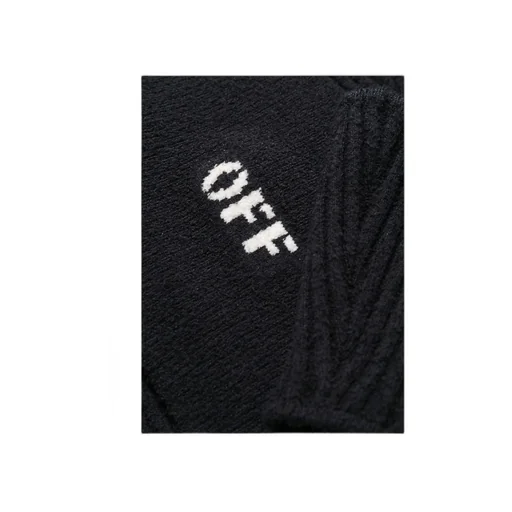 Off-White Logo Patch Cut-Out One-Shoulder Dress