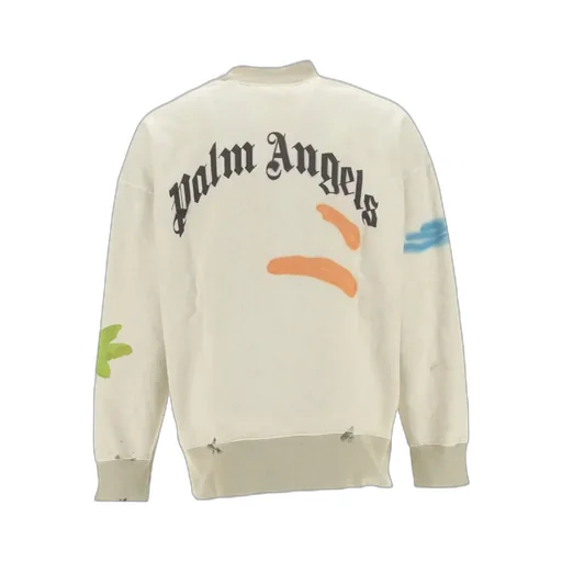 Palm Angels Plam Printed Crewneck Sweatshirt