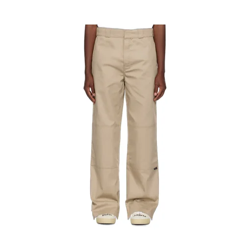 Palm Angels Logo Detailed Straight-Leg Trousers