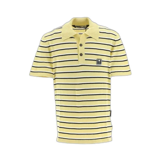 Palm Angels Logo-Patch Short Sleeved Polo Shirt