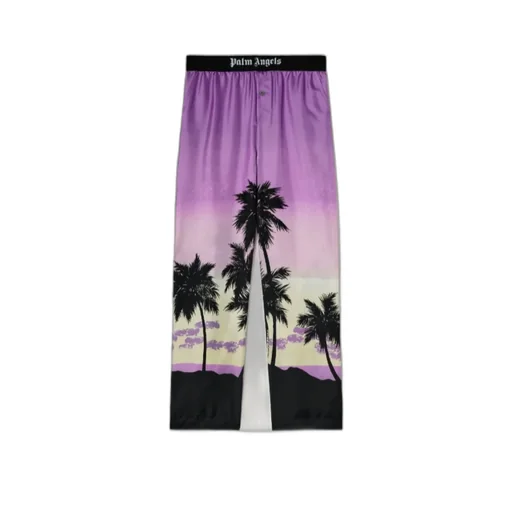 Palm Angels Sunset-Printed Logo Waistband Pants