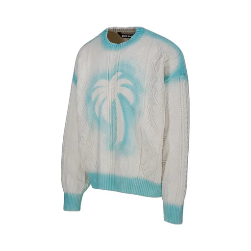 Palm Angels Sprayed Palm Fisherman Jumper