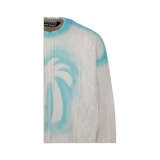 Palm Angels Sprayed Palm Fisherman Jumper