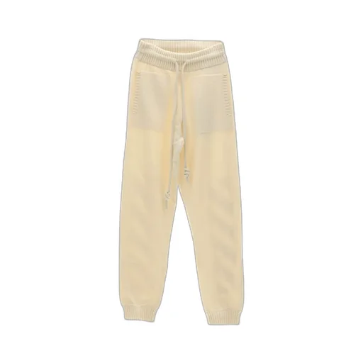 Off-White Drawstring Straight Leg Trousers