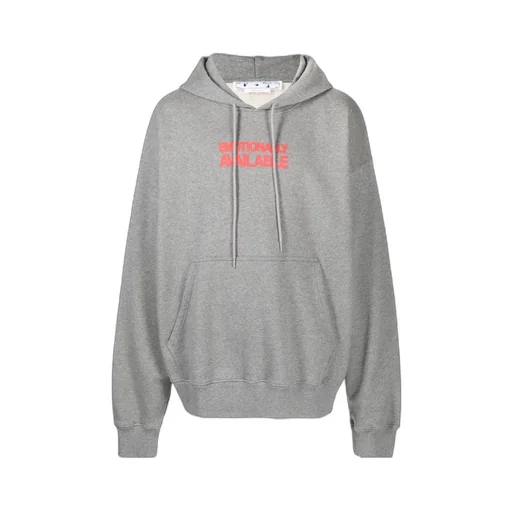 Arrows-Motif Drawstring Hoodie