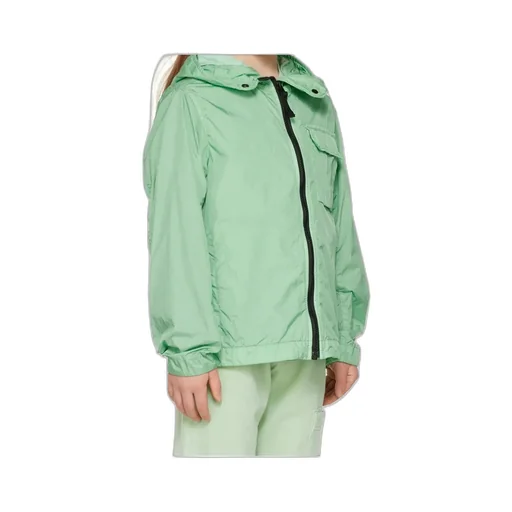 Stone Island Junior Logo Patch Hooded Zipped Jacket