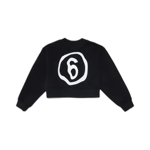 Mm6 Maison Margiela Kids Logo Printed Crewneck Sweatshirt