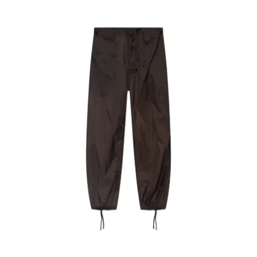 Maison Margiela Wide Leg Drawstring Cuff Trousers