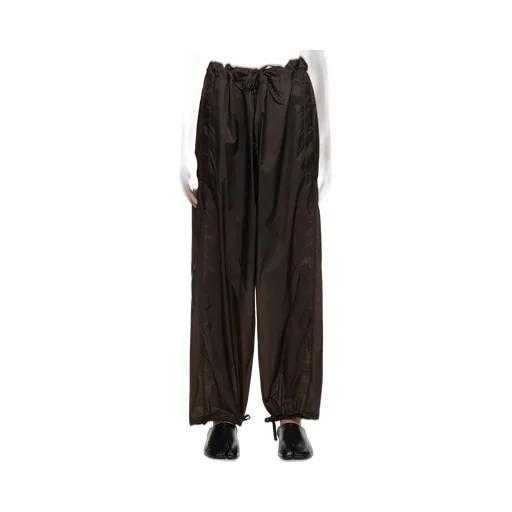 Maison Margiela Wide Leg Drawstring Cuff Trousers
