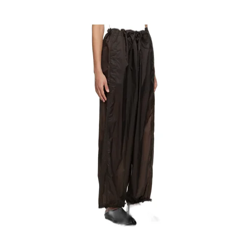 Maison Margiela Wide Leg Drawstring Cuff Trousers