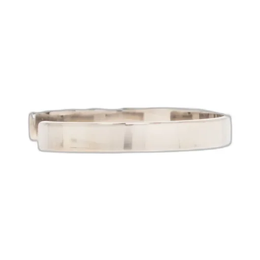 Maison Margiela Logo Engraved Bangle Bracelet