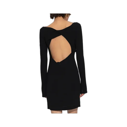 Knotted Long-Sleeve Minidress