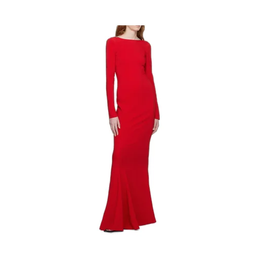 Backless Dress With G Link Chain Straps