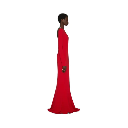 Backless Dress With G Link Chain Straps