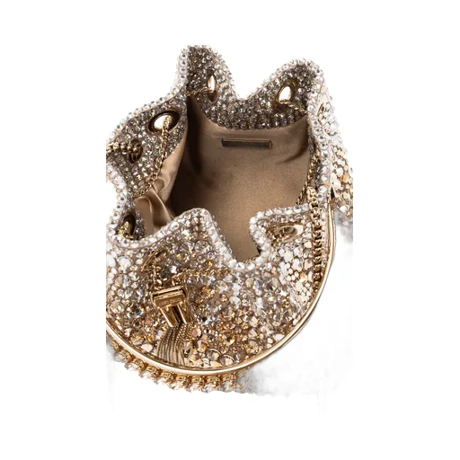 Jimmy Choo Bon Bon Embellished Drawstring Bucket Bag